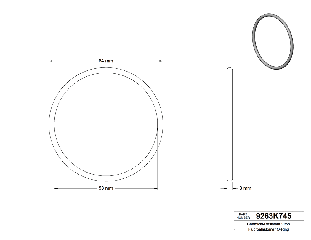 Technical drawing - 9263K745